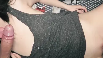Three-Way point of view sex fellatio vagina butt licking doggy cum inside close mouth - ffm Amateur Barely Legal Kira Green (ShortVer)