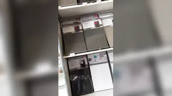 Mom walks into mall inside mini skirt no underwear and shows her snatch