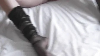She really cant keep her hands off of it