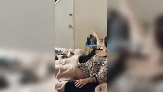 Smoking and relaxing into my african hot night dress with a Latino roommate part three