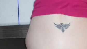 Fucking my fiance from behind cum on her hooters