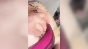 Clitoris crazy sexy orgasm with sex toys finger powerful vibrator. Hot gigantic orgasm