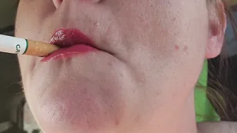 Insane closeup smoking corktip