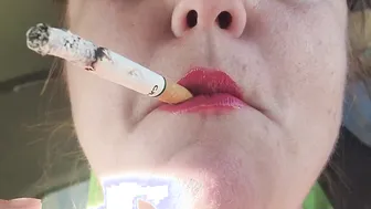 Insane closeup smoking corktip