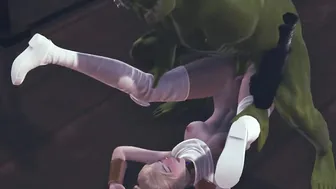 Orc penis is too huge for this snatch