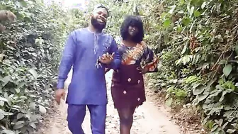 Ebony Amateur Party Lovers Sneaks Off For Outside Outdoors B