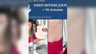 Je test mon nouveau sextoy  Il est énorme 