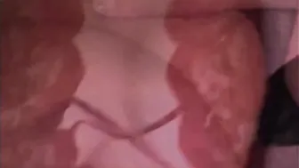 BBW having fun around with her dildo