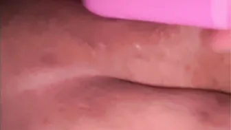BBW having fun around with her dildo