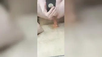 Cutie Twinkie plays with his sex toy during his shower