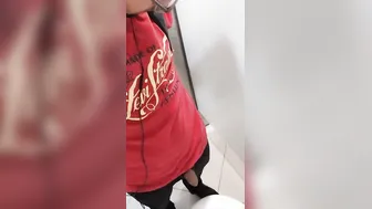 Peeing bondage / end up into the center mall when i was going back from school