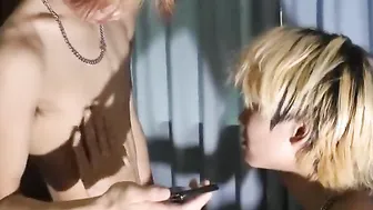 直男少年们互相口交