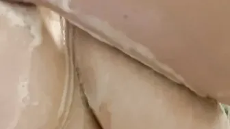 Having Fun with titted into shower