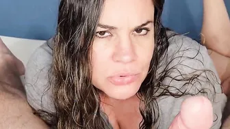 Crazy Goddess mom knows how to make a penis explode