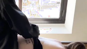 Thick White Wifey Flashes Hotel Security Guard Than Blows And
