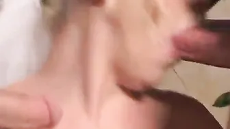Amazingly Hot blonde wifey getting throatfucked and anal from gimps after