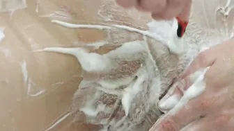 Step-Sister shaves shaves red vagina inside front of my eyes