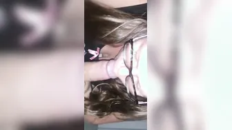 Slutty bbw step sis give beautiful oral sex and gags when trying to deep throat