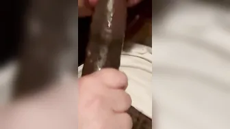Big Black Dick getting sloppy blowjob