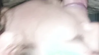 Bbw MILF offer hand job while rubbing her leaking twat