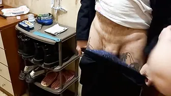 a friends wifey jerks off my penis