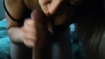 Lusty cougar milf passionately suckss stepsons penis and fucks rough