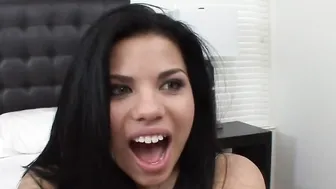 Big Tit african haired Hispanic sluts getting a cumshot into her
