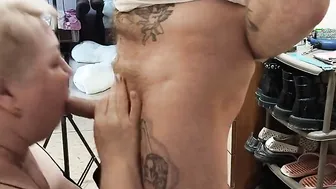Neighbor's Wife Sucks My Dick While Hubby Is Away - Home Made