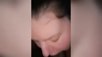 Thicc white bbw gives bj to big black cock