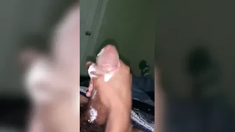 GIVING MY boyfriend A HANDJOB—Huge Creampie