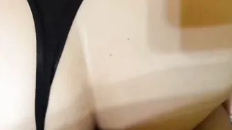 Cum on butt after doggy style. point of view