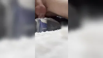 Solo play with cunt vibrator
