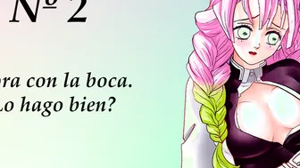 JOI animated con Mitsuri. Beautiful Gang Bang. En español.
