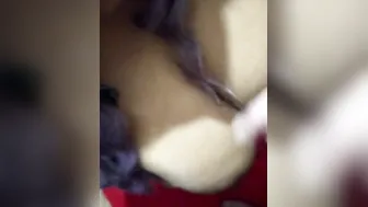 Black ex-wife blows 2 dicks to gotten sperm for her jugs - Complete en RED