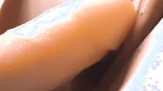 ASMR Compared vibrator and dick. Close-up penetrations