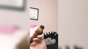Butt gets wrecked by vibrators and cucumber