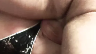 Big Titted skank getting her tight asshole screwed into the vehicle