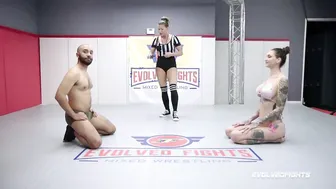 Mixed Wrestling Sex Fight Rocky Emerson Against Oliver Davis And