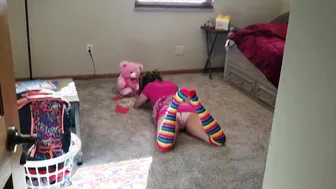 Stuck 18 year old sister banged doggy style by vulgar stepBrother