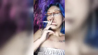 Blue Hair Sexy Dangles Cig