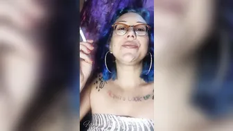 Blue Hair Sexy Dangles Cig