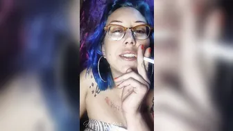 Blue Hair Sexy Dangles Cig