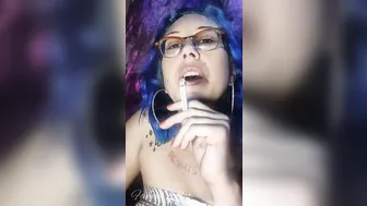 Blue Hair Sexy Dangles Cig