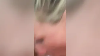 This milf blows dick like a professional