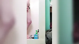 Fucking my toy into the shower