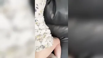 Round booty Banged inside Mini Sundress