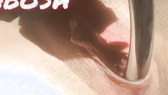 1/2 masturb humide avec le virgin wand... je noie ma chatte ecoute moi aimer ça