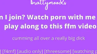 View porn with me filthy amateur 3some (audio only)