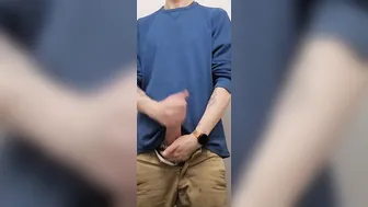 Johnholmesjunior into vancouver after work risky solo performance big cum load part one