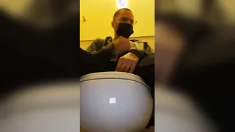 cummed inside the floor of outside mall WC